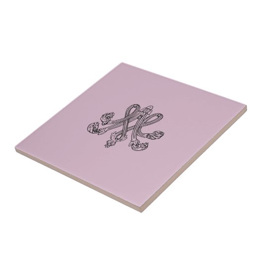 Marie Antoinette – Monogramm – Monogram initials Tegeltje (Zijkant)