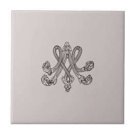 Marie Antoinette – Monogramm – Monogram initials Tegeltje