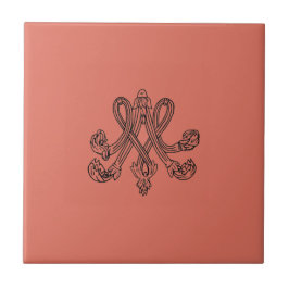 Marie Antoinette – Monogramm – Monogram initials Tegeltje