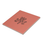 Marie Antoinette – Monogramm – Monogram initials Tegeltje (Zijkant)