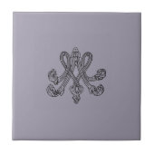 Marie Antoinette – Monogramm – Monogram initials Tegeltje (Voorkant)