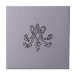Marie Antoinette – Monogramm – Monogram initials Tegeltje