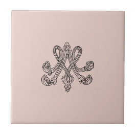 Marie Antoinette – Monogramm – Monogram initials Tegeltje