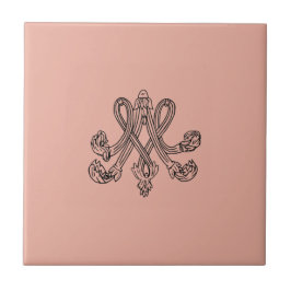 Marie Antoinette – Monogramm – Monogram initials Tegeltje