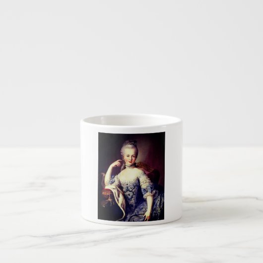 Marie Antoinette Monogramm– Royal Monogram Espresso Kop (Voorkant)