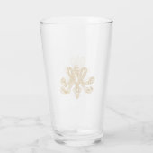 Marie Antoinette – Monogramm – Royal Monogram Glas (Achterkant)