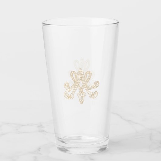 Marie Antoinette – Monogramm – Royal Monogram Glas (Voorkant)