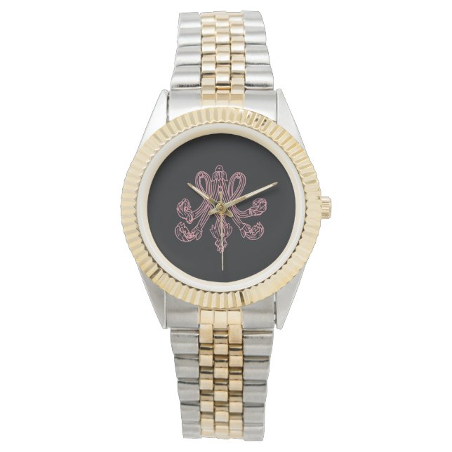 Marie Antoinette - Monogramm - Royal Monogram Horloge (Voorkant)