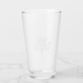 Marie Antoinette Monogramm Royal Monogram initial Glas (Achterkant)