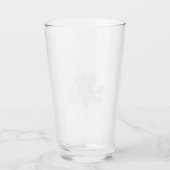 Marie Antoinette Monogramm Royal Monogram initial Glas (Voorkant)