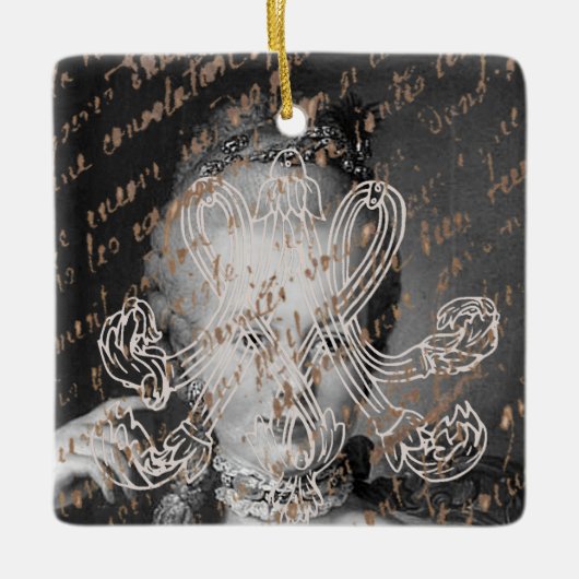 Marie Antoinette – Monogramm – Royal Monogram Keramisch Ornament (Voorkant)