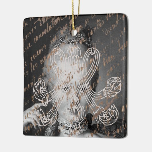 Marie Antoinette - Monogramm - Royal Monogram Keramisch Ornament (Links)