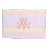 Marie Antoinette – Monogramm Royal Monogram Pastel Kussensloop (Achterkant)