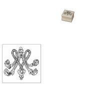 Marie Antoinette – Monogramm – Royal Monogram Rubberstempel (Gestempeld)