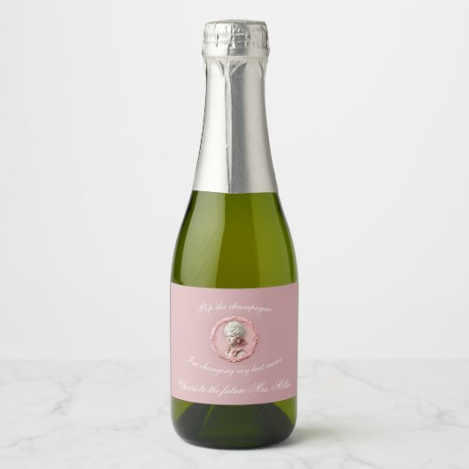 Marie Antoinette Mousserende Wijn Label Roze Sparkling Wijnetiket (Voorkant)