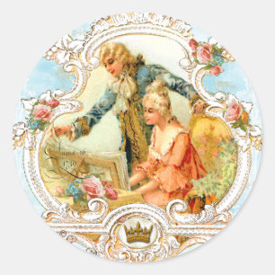 Marie Antoinette Musical Koppel Barok Sticker