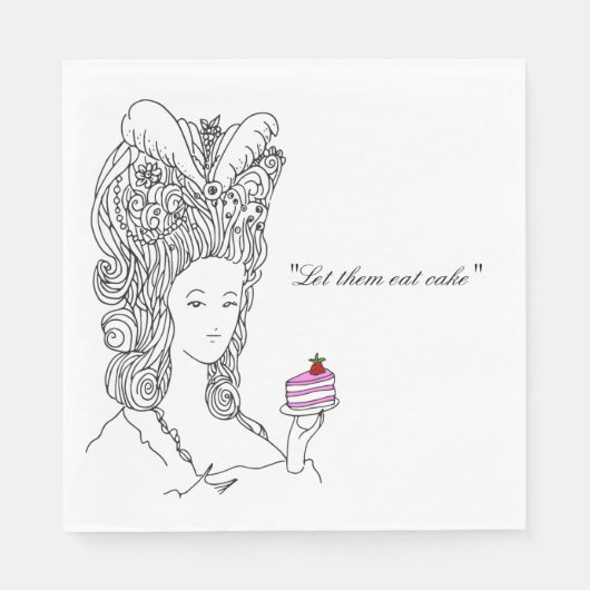 Marie Antoinette Napkin Servetten (Voorkant)