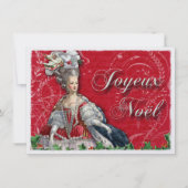 Marie Antoinette Noel - kerstuitnodiging Kaart (Voorkant)