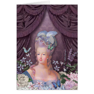 Marie Antoinette Paarse Floral