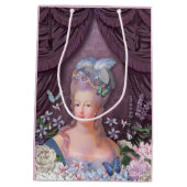 Marie Antoinette Paarse Floral Medium Cadeauzakje (Achterkant)