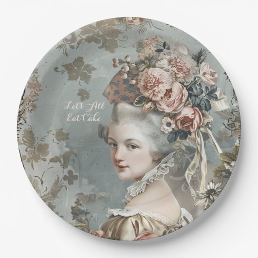 Marie Antoinette Paper-Bord Papieren Bordje (Voorkant)