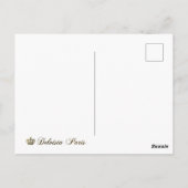 Marie Antoinette, Parijs, paarse rozen, Briefkaart (Achterkant)