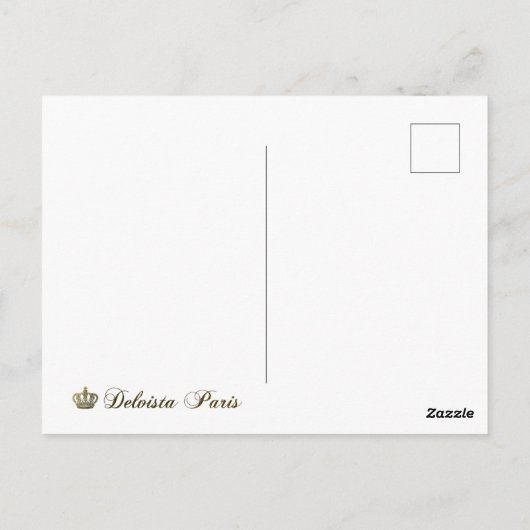 Marie Antoinette, Parijs, paarse rozen, Briefkaart (Achterkant)
