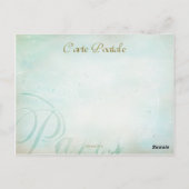 Marie Antoinette, Parijs, rozen mint groen, Briefk Briefkaart (Achterkant)