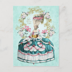 Marie Antoinette, Parijs, rozen mint groen, Briefk Briefkaart