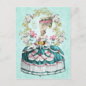 Marie Antoinette, Parijs, rozen mint groen, Briefk Briefkaart (Voorkant)
