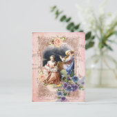 Marie Antoinette, Paris, Rococo, liefhebbers, roos Briefkaart (Staand voorkant)