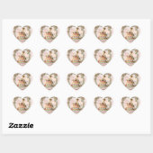 Marie Antoinette Paris Roze Rozen Hart Sticker (Vel)