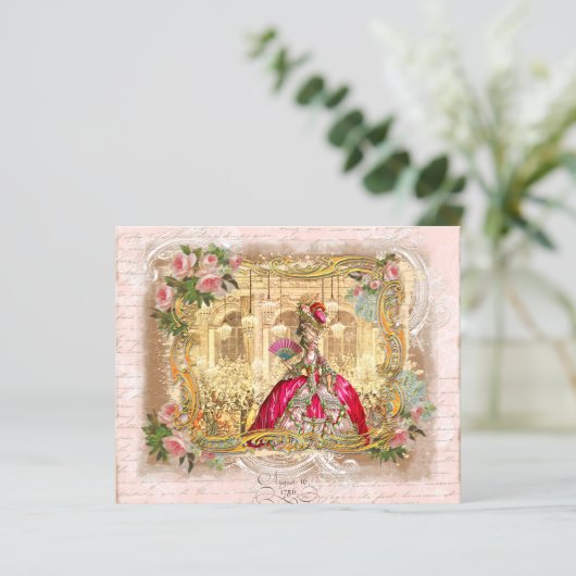 Marie Antoinette Party in Pink te Versailles (Staand voorkant)