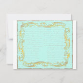 Marie Antoinette Party in Versailles Briefkaart Ca (Achterkant)