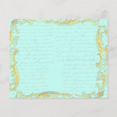 Marie Antoinette Party in Versailles Flyer (Achterkant)