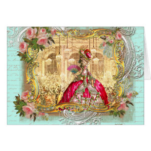 Marie Antoinette Party in Versailles in Aqua