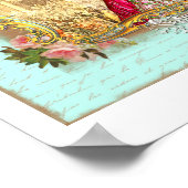 Marie Antoinette Party in Versailles in Aqua Poster (Hoek)