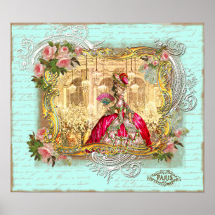 Marie Antoinette Party in Versailles Poster Print