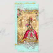 Marie Antoinette Party Versailles French Rack Kaar (Voorkant / Achterkant)