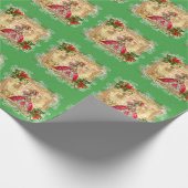 Marie Antoinette Party Versailles Kerstmis Cadeaupapier (Hoek)