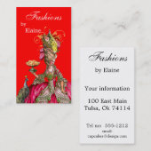 Marie Antoinette pauock en cake Visitekaartje (Voorkant / Achterkant)