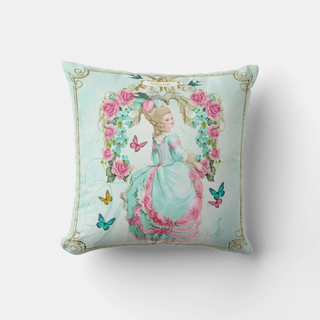 Marie Antoinette Pillow 薔 の レ ー ム 薇 Kussen (Voorkant)