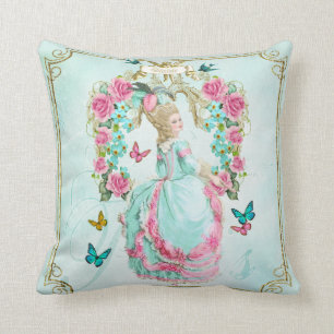 Marie Antoinette Pillow 薔 の レ ー ム 薇 Kussen