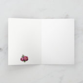 Marie Antoinette Pink carriage deer Christmas card (Binnen)