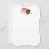 Marie Antoinette Pink Hydrangea Aangepaste uitnodi Kaart (Achterkant)