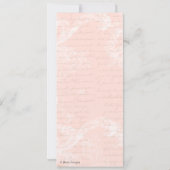 Marie Antoinette Pink Party in Versailles Kaart (Achterkant)