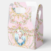 Marie Antoinette pink rose frame favor box Bedankdoosjes (Geopend)