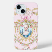 Marie Antoinette pink rose frame iphone Case-Mate iPhone Case (Achterkant)