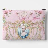Marie Antoinette pink rose frame pouch (L) Etui (Voorkant)