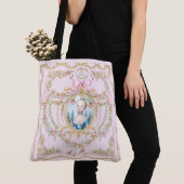 Marie Antoinette pink rose frame tote bag (Dichtbij)